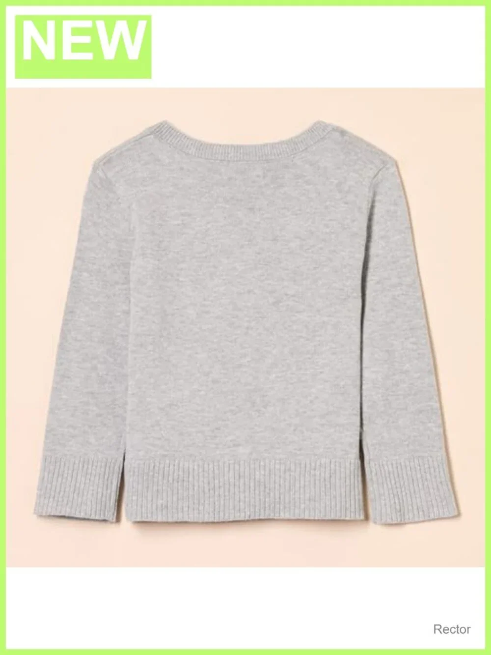 Girls Toddler Uniform Slim Fit Crewneck Cardigan Sweater